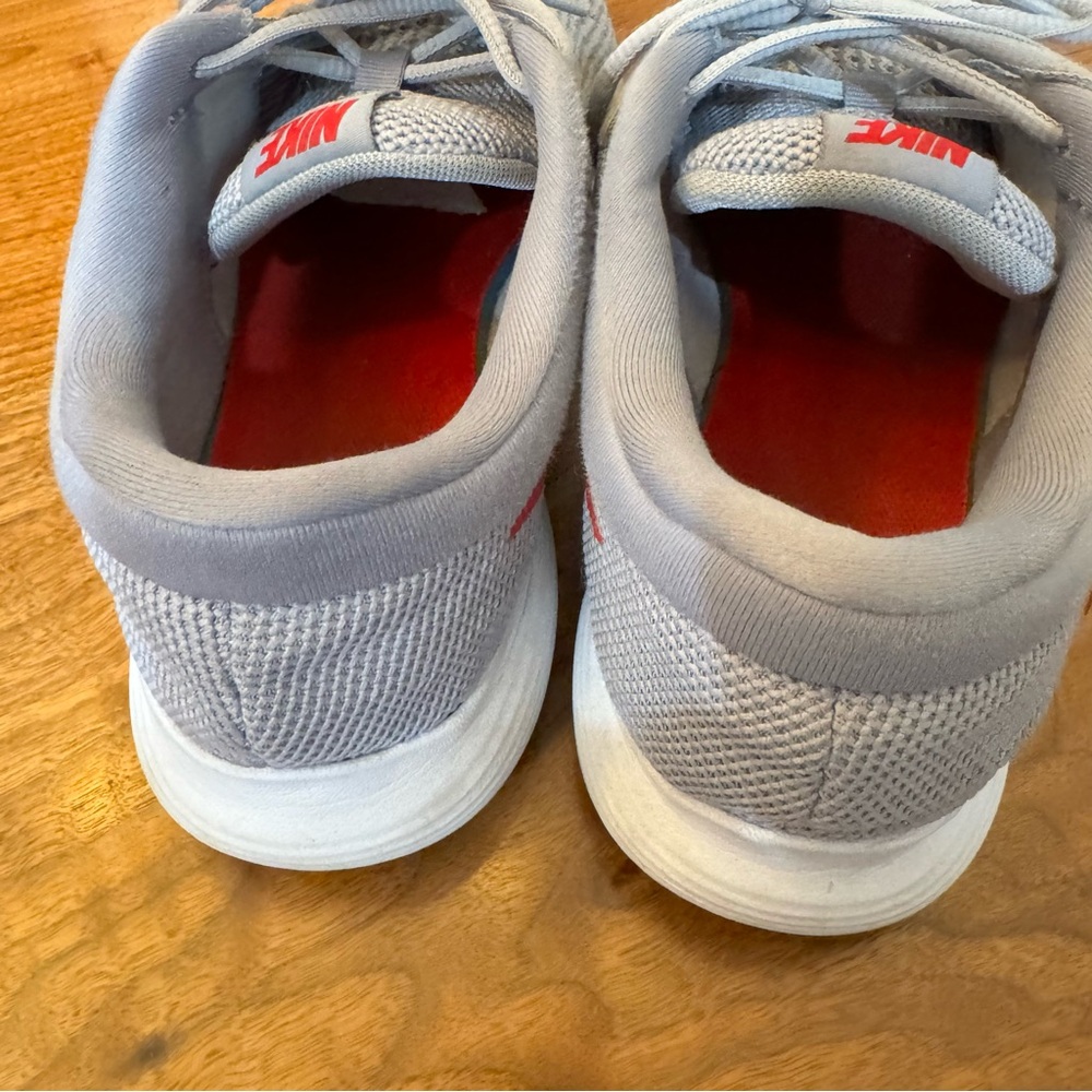Nike Men’s Revolution 4 AA7402-006 Gray & Red Running Shoes Sneakers. Si… - Picture 5 of 14